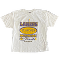 Vintage Lakers 2004 Playoff Tee White