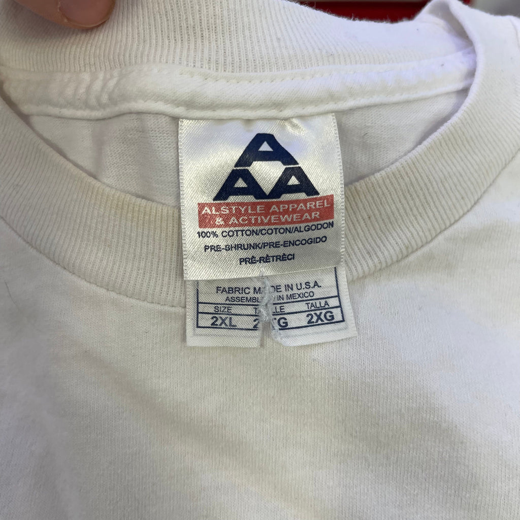 Vintage Lakers 2004 Playoff Tee White