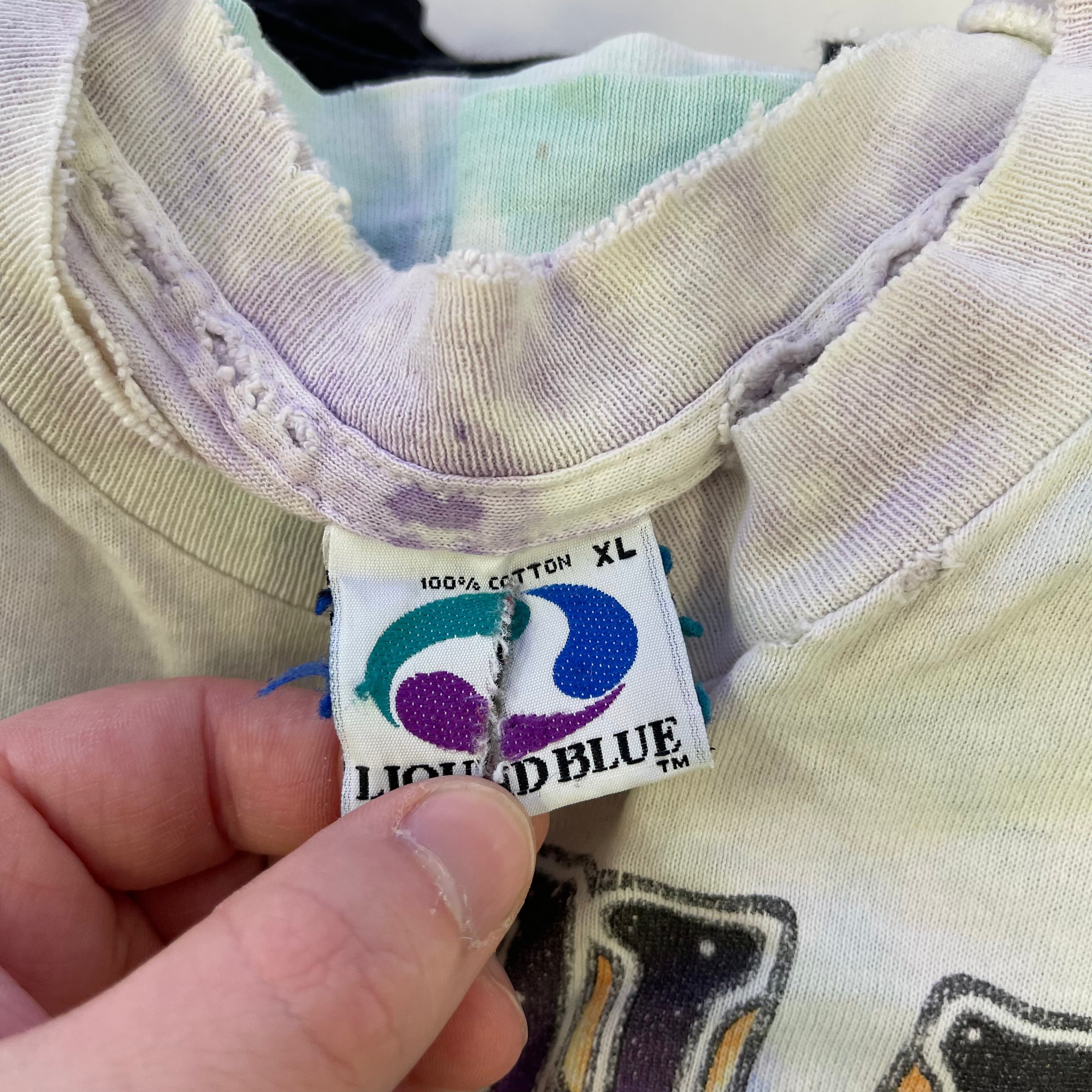 Vintage Grateful Dead Boat Distressed Tie Dye Tee