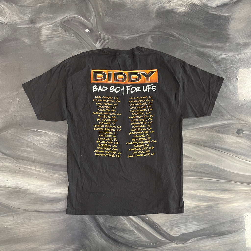 Vintage P Diddy Bad Boys Tee Black