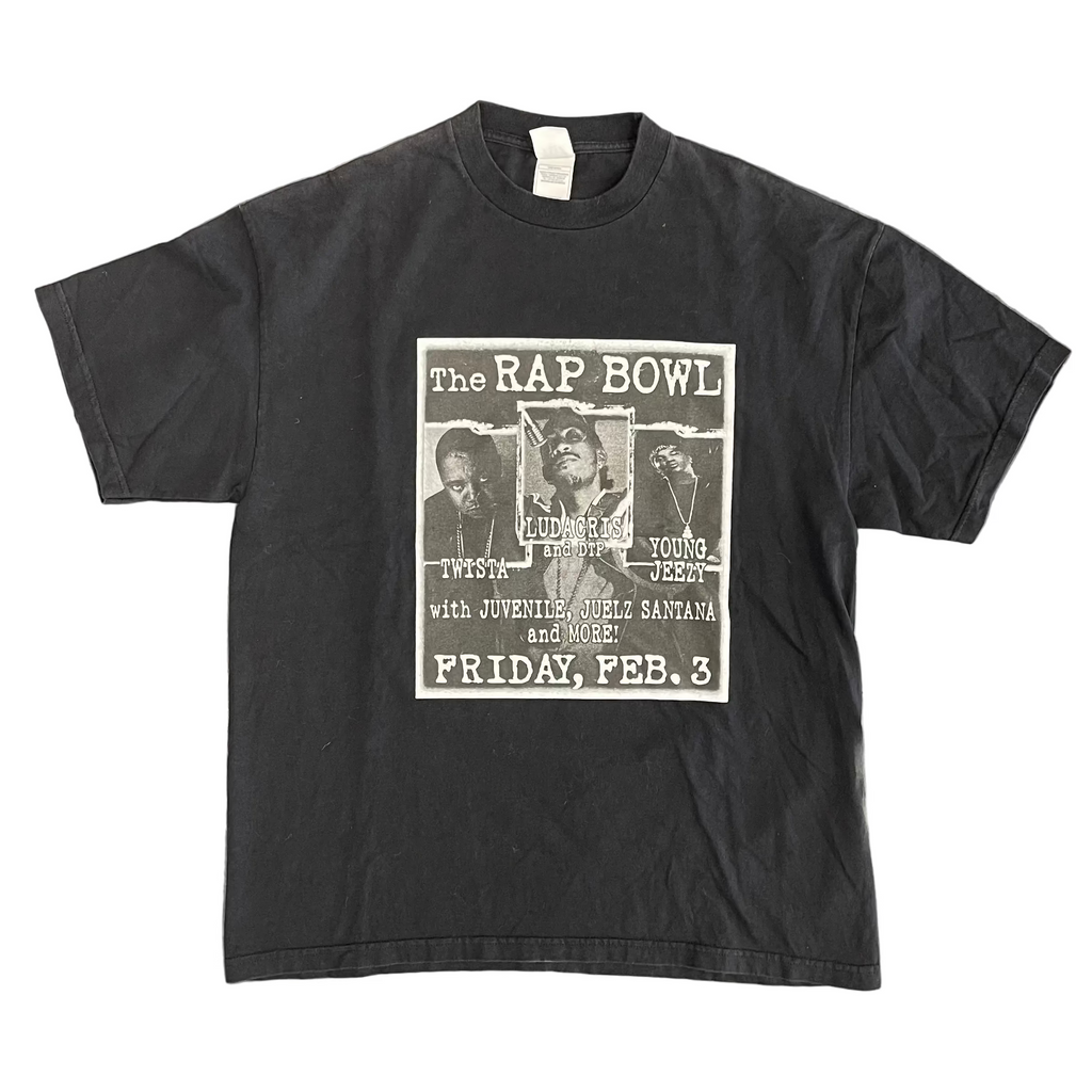 Vintage Rap Bowl 2006 Luda Jeezy Tee Black