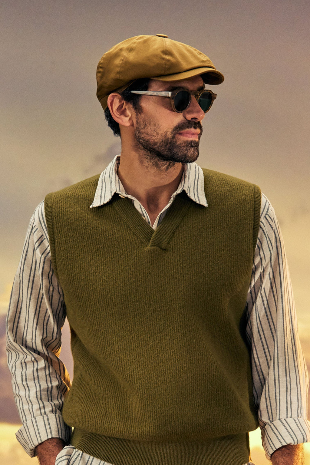 Nick Light Brown Bakerboy Cap