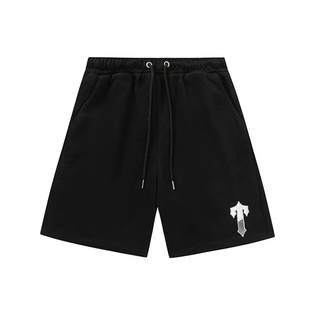 Trapstar Irongate Arch Small T Sweat Shorts - Black/White Hover Image