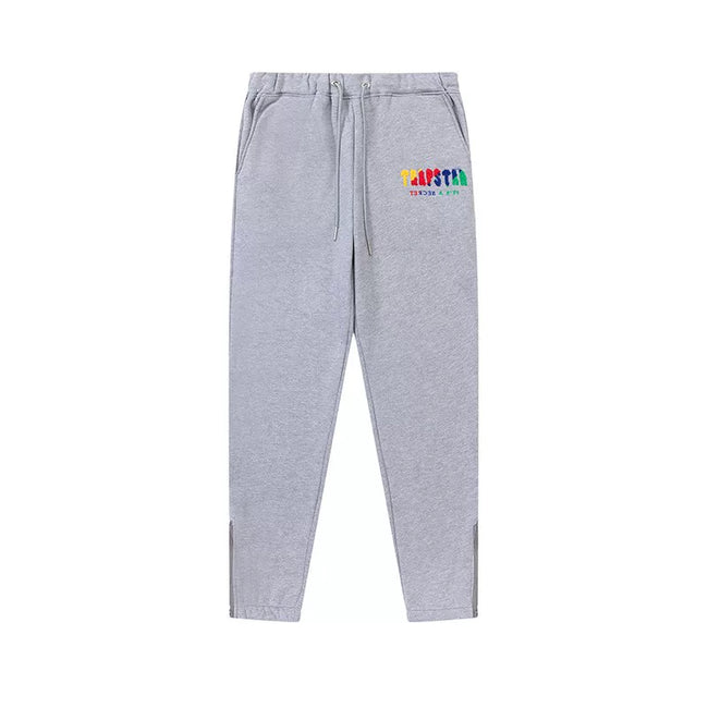 Trapstar Style Autumn/Winter Hip-Print Casual Sweatpants - Heather Grey Hover Image