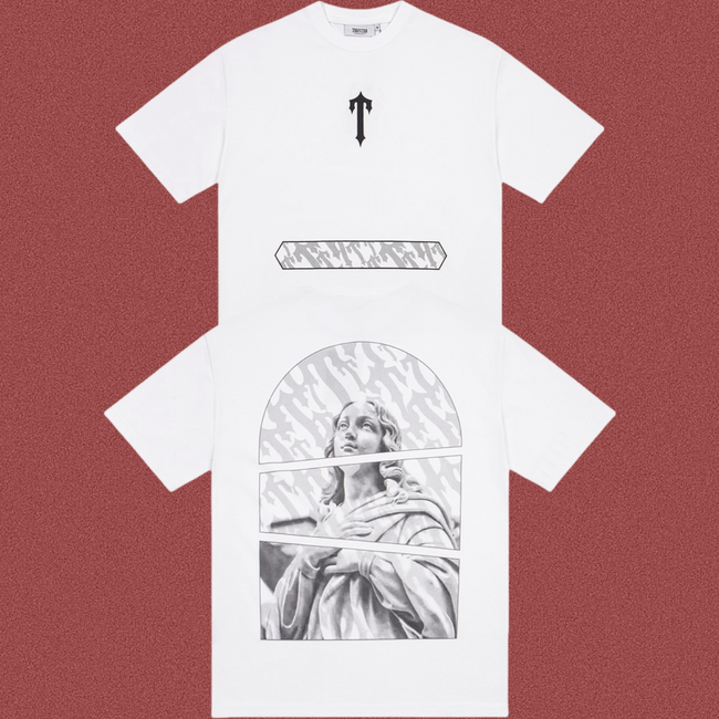Trapstar Split Classical Statue Graphic Tee - White Hover Image