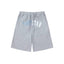 Trapstar Arch Logo Gothic Sweat Shorts - Grey/Ice Blue