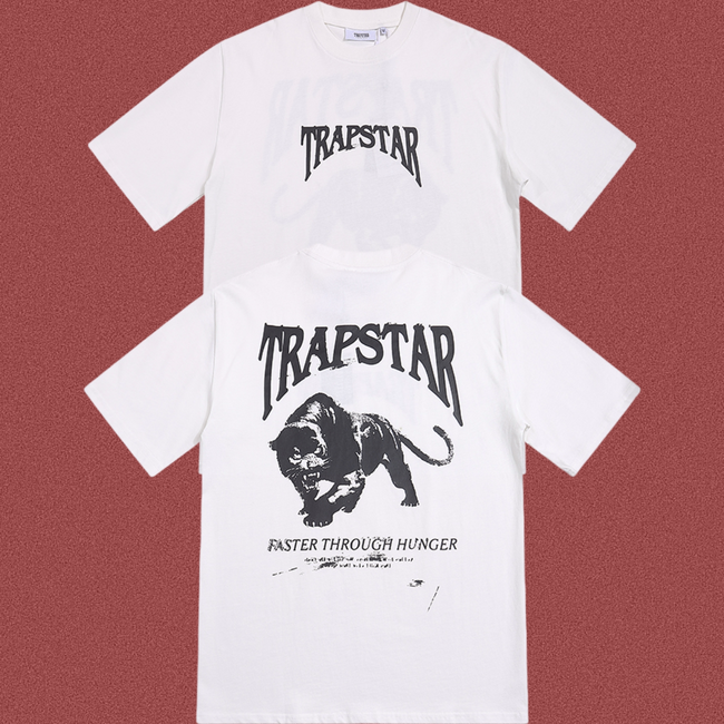 Trapstar Back Panther Graphic Tee - White Hover Image