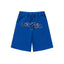 Trapstar Graffiti Logo Sweat Shorts - Royal Blue