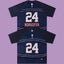 Trapstar "NONEOFUS" Raglan Football Jersey - Navy/White