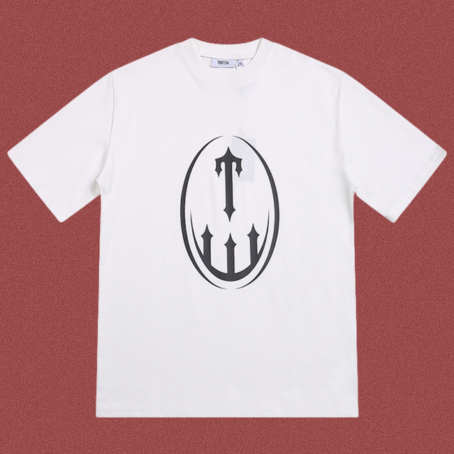 Trapstar Decoded Oval Logo Tee - White Hover Image