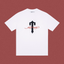 Trapstar Gothic "T" Red Script Logo Tee - White