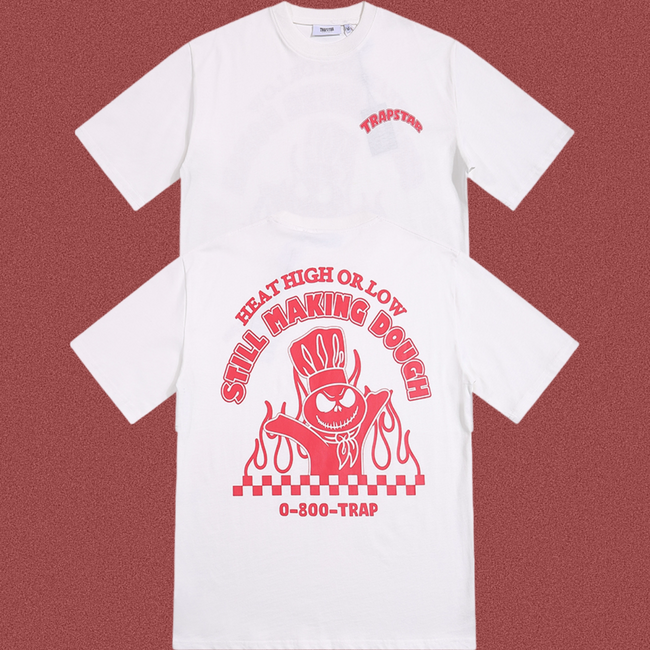 Trapstar "Still Making Dough" Graphic Tee - White/Red Hover Image