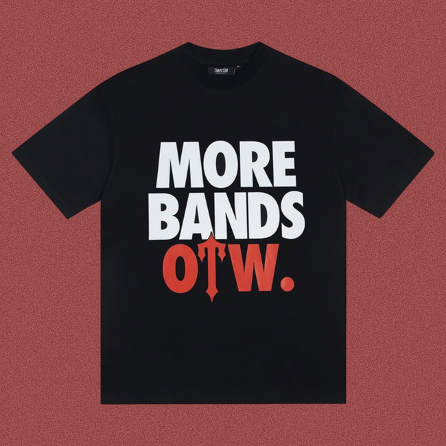 Trapstar "More Bands OTW." Graphic Tee - Black Hover Image