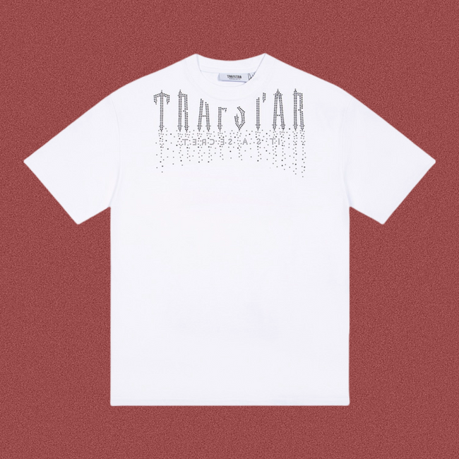 Trapstar Dripping Gothic Lettering Graphic Tee - White Hover Image