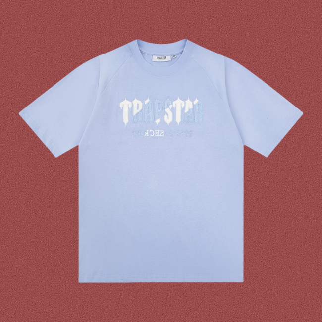 Trapstar Monochromatic Gradient Gothic Tee - Light Blue Hover Image
