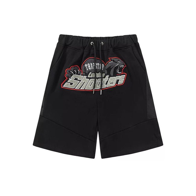 Trapstar London Shooters Panther Patch Sweat Shorts - Black Hover Image