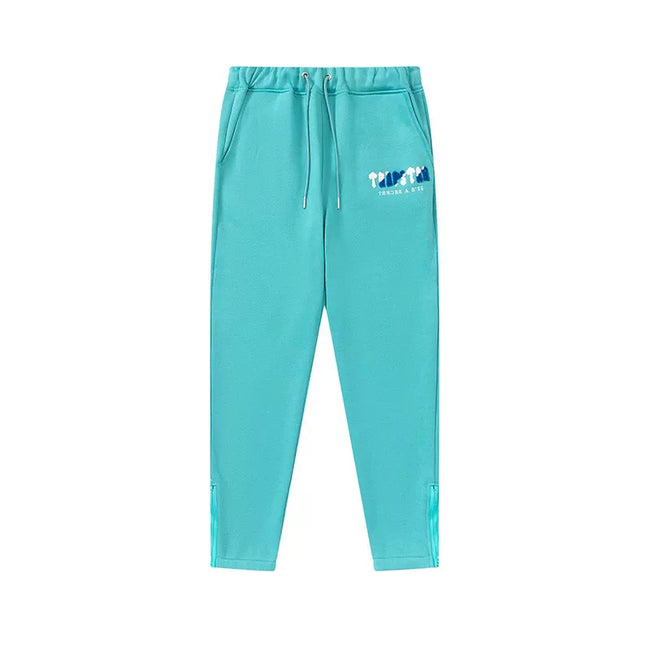 Trapstar Style Autumn/Winter Gradient Hip-Print Sweatpants - Turquoise Hover Image