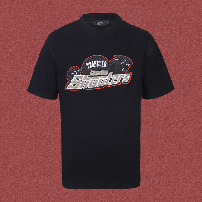 Trapstar London Shooters Banner Panther Tee - Black Hover Image
