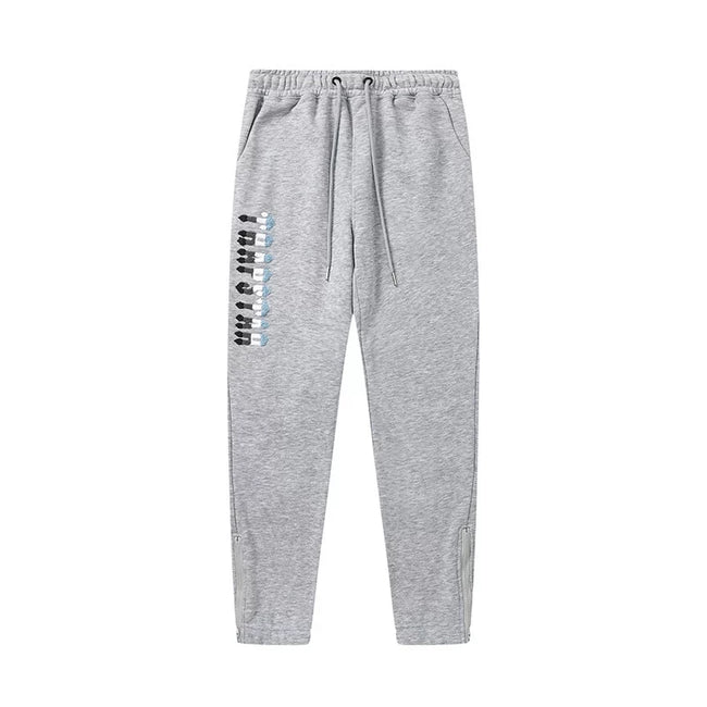 Trapstar Style Autumn/Winter Side-Leg Gradient Logo Sweatpants - Heather Grey Hover Image