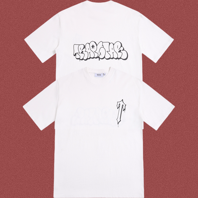 Trapstar Bubble Graffiti Logo Tee - White Hover Image