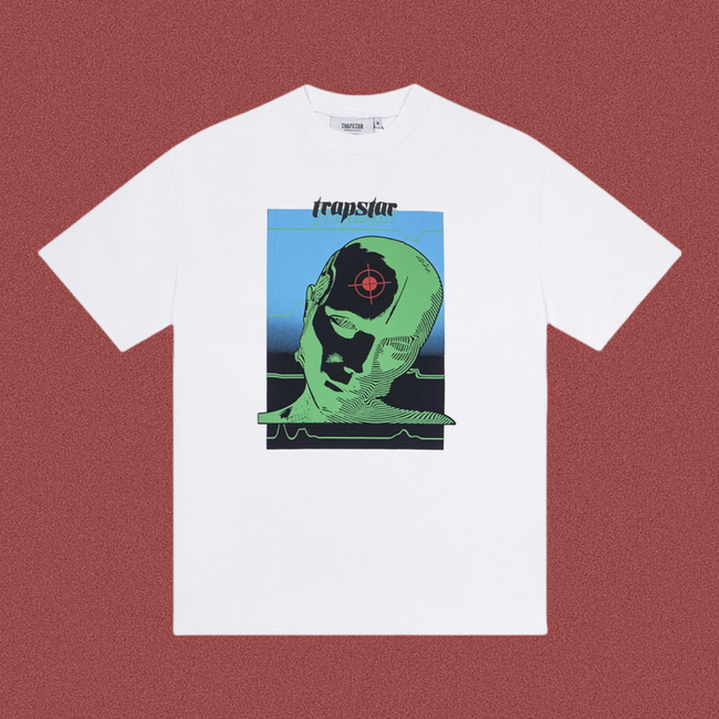 Trapstar Cyberpunk Target Head Graphic Tee - White Hover Image