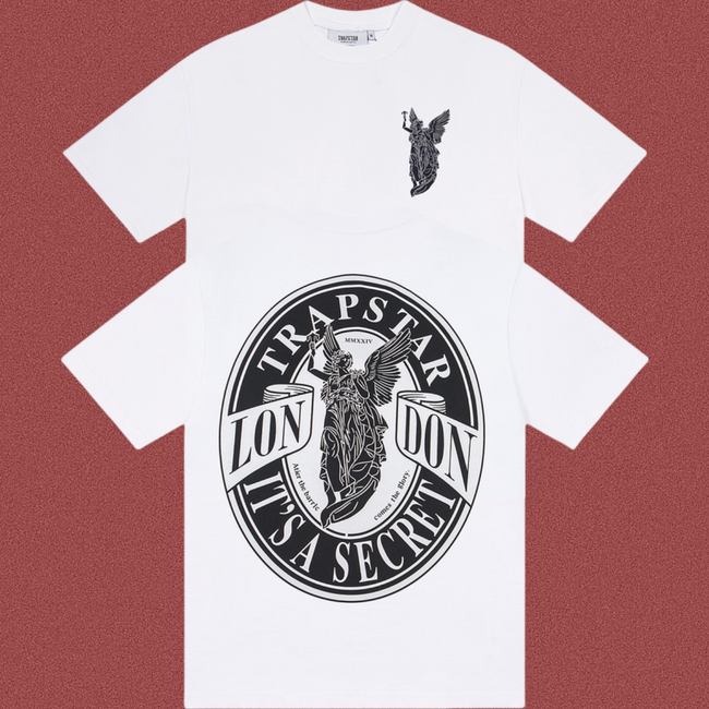 Trapstar Archangel Circular Seal Graphic Tee - White Hover Image