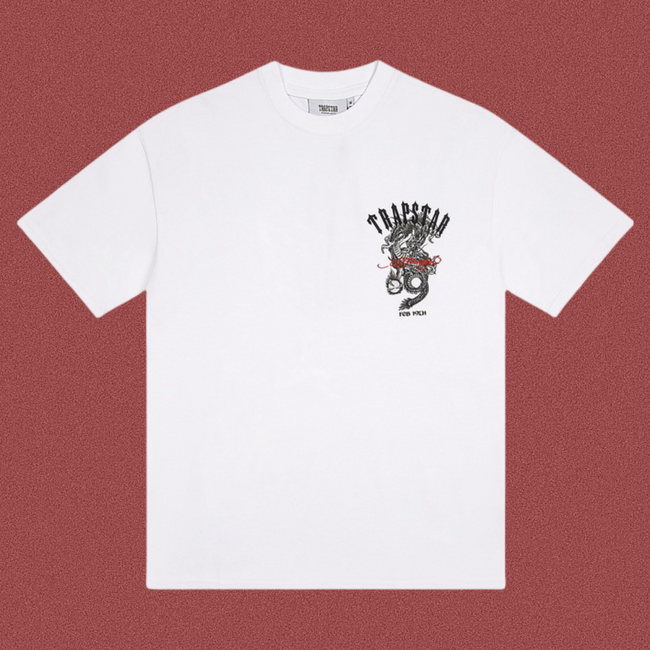 Trapstar Small Dragon & Arch Logo Graphic Tee - White Hover Image