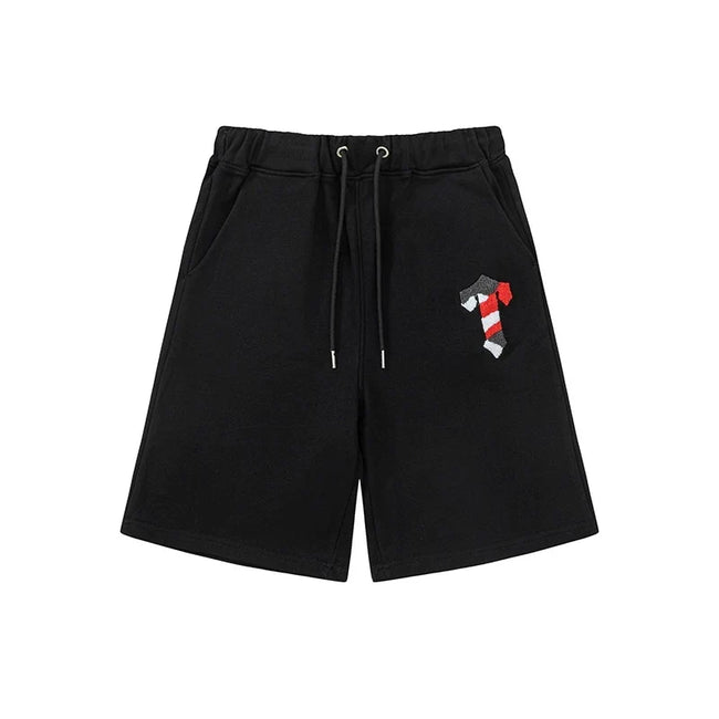 Trapstar Irongate Arch Small T Sweat Shorts - Black/Red Hover Image