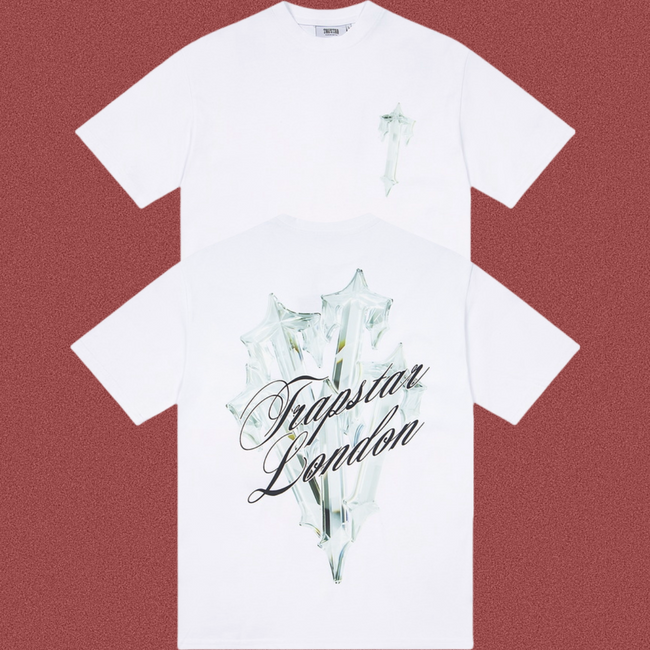 Trapstar Lily Flower & London Script Tee - White Hover Image