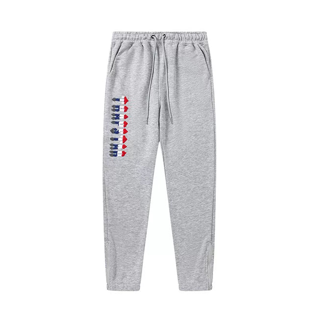 Trapstar Style Autumn/Winter Side-Leg Gradient Logo Sweatpants - Heather Grey Hover Image