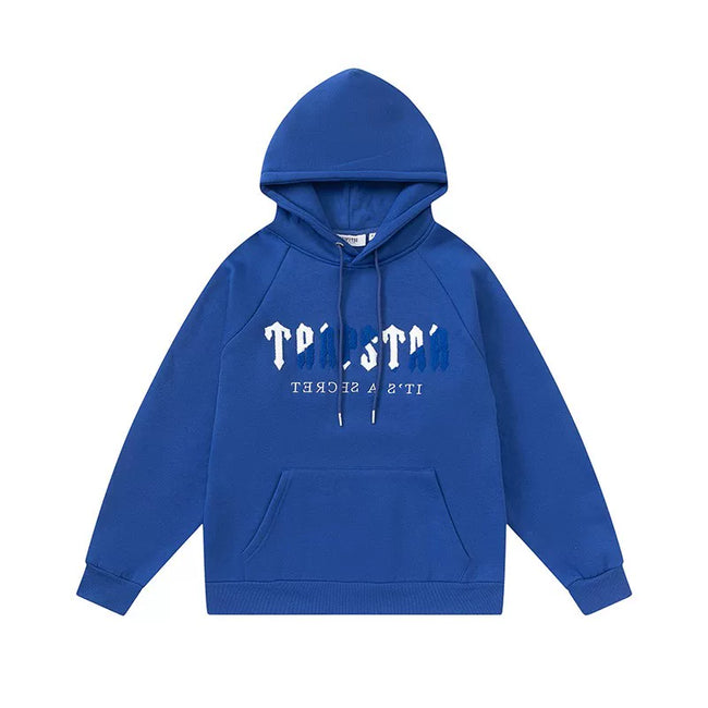 Trapstar Style Autumn/Winter Gradient Logo Graphic Hoodie - Royal Blue Hover Image