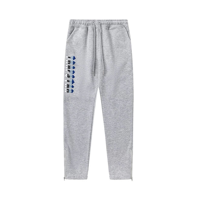Trapstar Style Autumn/Winter Casual Side-Logo Sweatpants - Heather Grey Hover Image