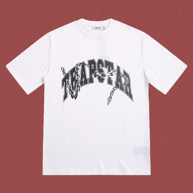 Trapstar Chain Link Arch Logo Tee - White Hover Image