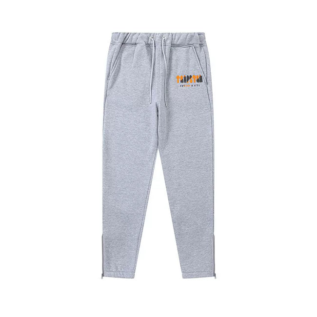 Trapstar Style Autumn/Winter Yellow Hip-Print Sweatpants - Heather Grey Hover Image