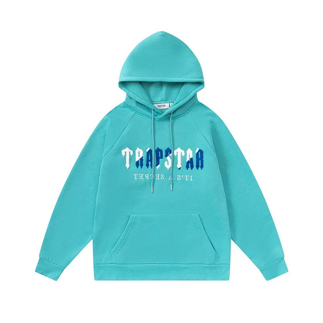 Trapstar Style Autumn/Winter Gradient Logo Graphic Hoodie - Turquoise Hover Image