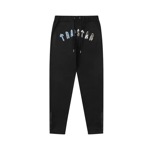 Trapstar Style Autumn/Winter Multi-Color Gradient Hip-Print Sweatpants - Black Hover Image