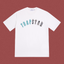 Trapstar Cyan Gradient Arch Logo Tee - White