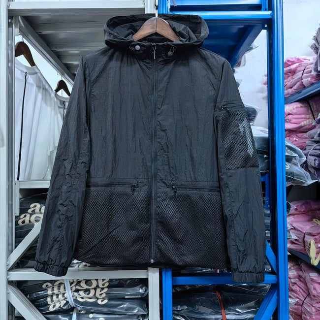 Trapstar Hooded Technical Windbreaker - Black Hover Image