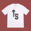 Trapstar Large "TS" Varsity Monogram Tee - White