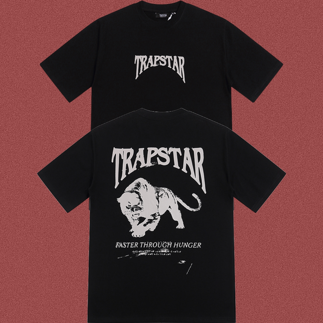 Trapstar Back Panther Graphic Tee - Black Hover Image