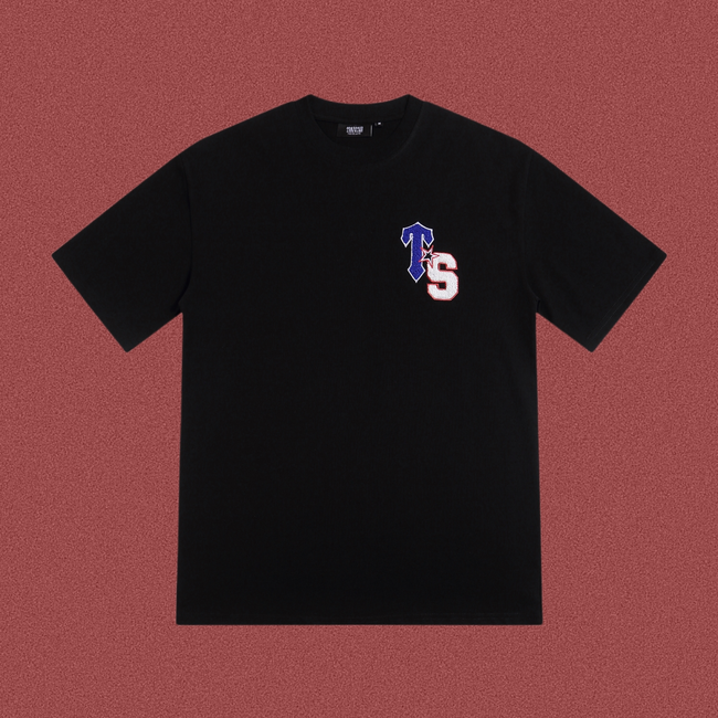 Trapstar "TS" Monogram Chest Logo Tee - Black Hover Image