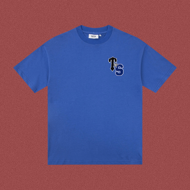 Trapstar "TS" Monogram Chest Logo Tee - Royal Blue Hover Image