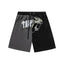 Trapstar Split Panel Panther Arch Logo Sweat Shorts - Charcoal/Black