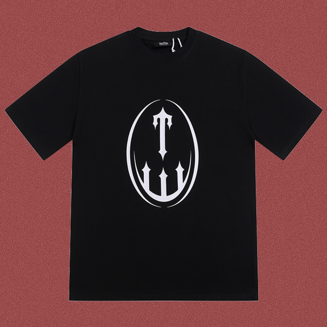 Trapstar Decoded Oval Logo Tee - Black Hover Image
