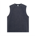 Raw Edge Acid Wash Drop Sleeve Tank