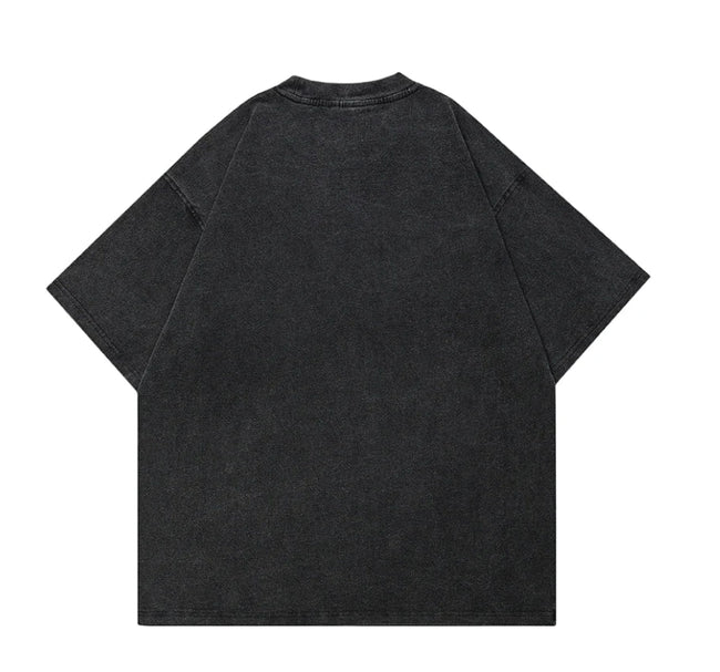 'Reborn' Acid Wash Graphic T-Shirt Main Image