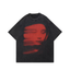 'Red Phantom Face' Acid Wash Graphic T-Shirt