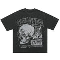 Retro Skulls Washed Graphic T-Shirt