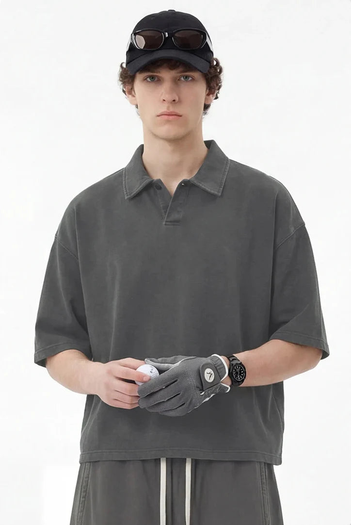 Vintage Wash Boxy Polo
