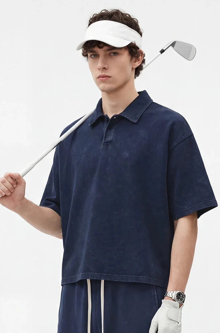 Vintage Wash Boxy Polo